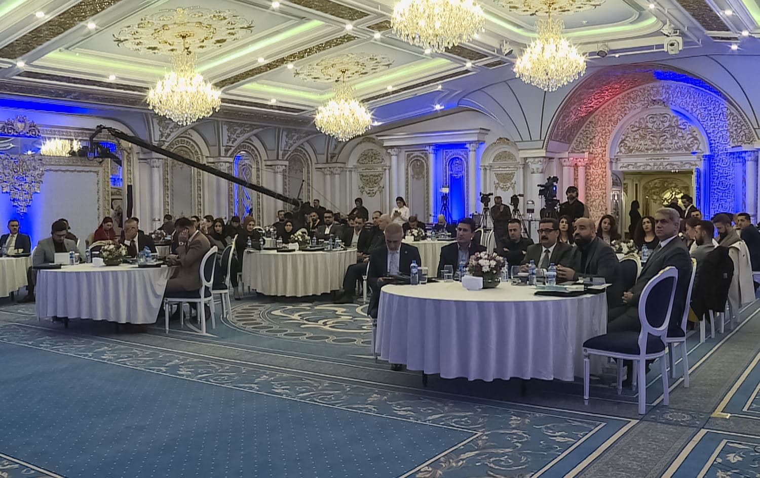 A conference on Enhancing the Reintegration of Returnees for Long-Term Prosperity in Iraq 2023-2026 held by the Iraqi government and the Kurdistan Regional Government (KRG) in partnership with Denmark in Erbil on February 26, 2024. Photo: Rudaw 