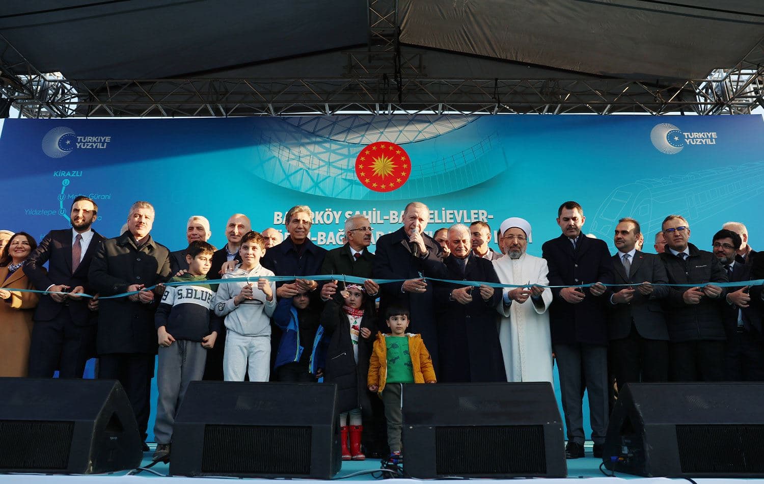 Türkiye Cumhurbaşkanı Erdoğan, Bakırköy Sahil-Bahçelievler-Güngören-Bağcılar Kirazlı Metro Hattı açılış törenine katıldı.  / AA