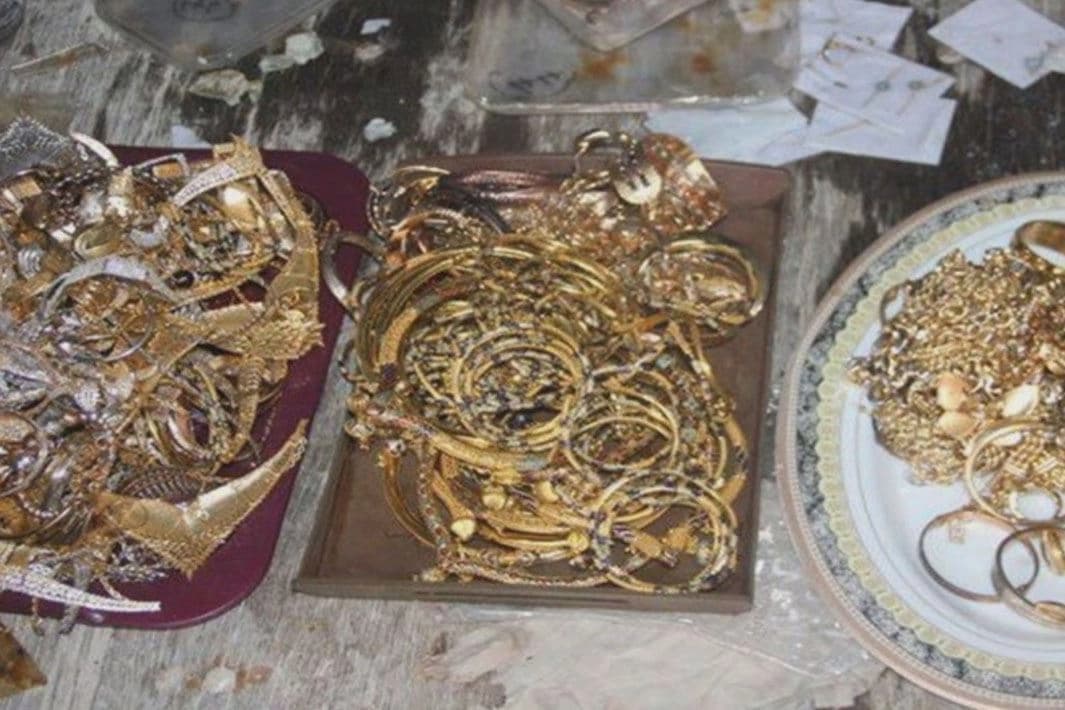 ئەو بڕە زێڕەی دەستی بەسەرداگیراوە