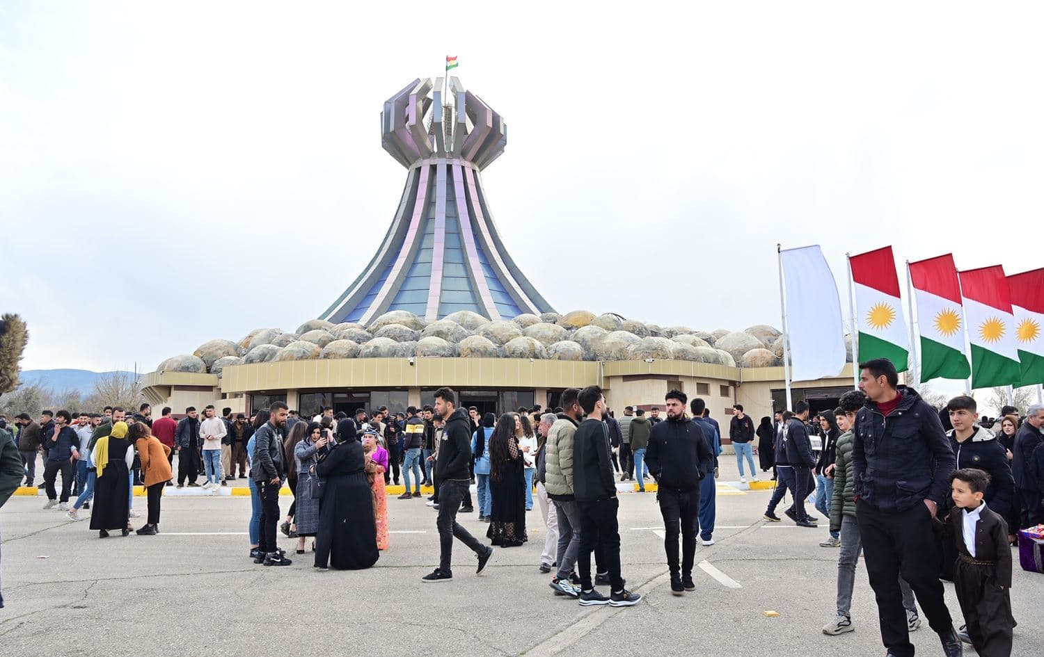 The monument in Halabja built to honor the victims of the 1998 chemical attack on the city. Photo: Bilind T. Abdullah/Rudaw