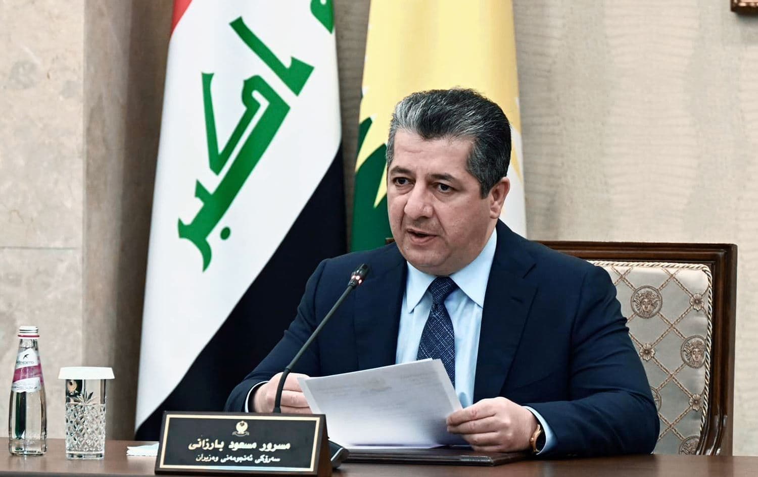 Serokwezîrê Herêma Kurdistanê Mesrûr Barzanî 