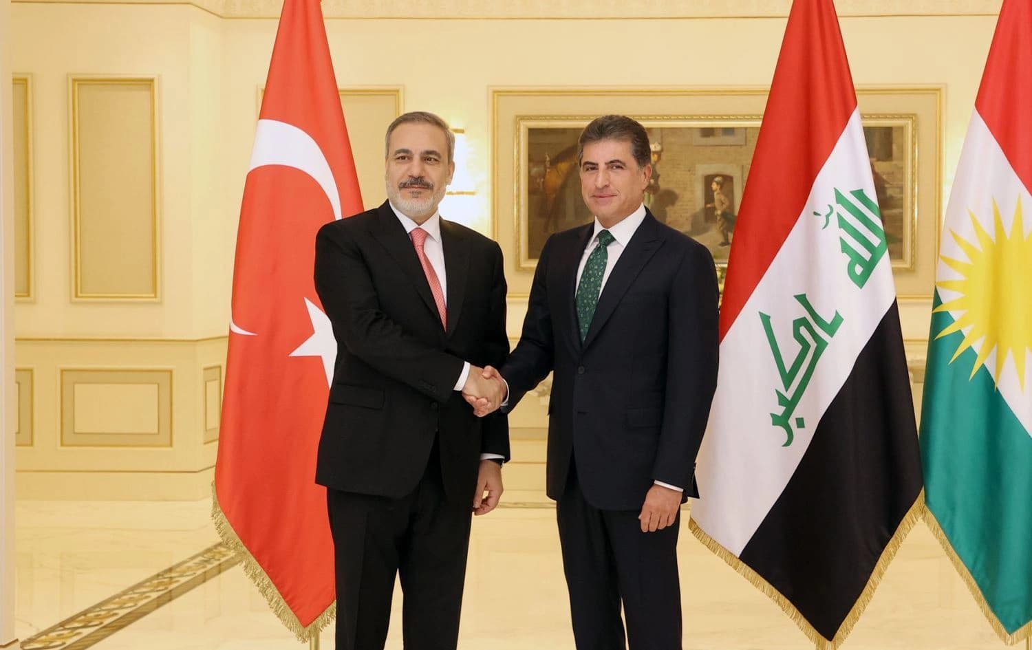 Hakan Fîdan û Nêçîrvan Barzanî / Wêne: Arşîv