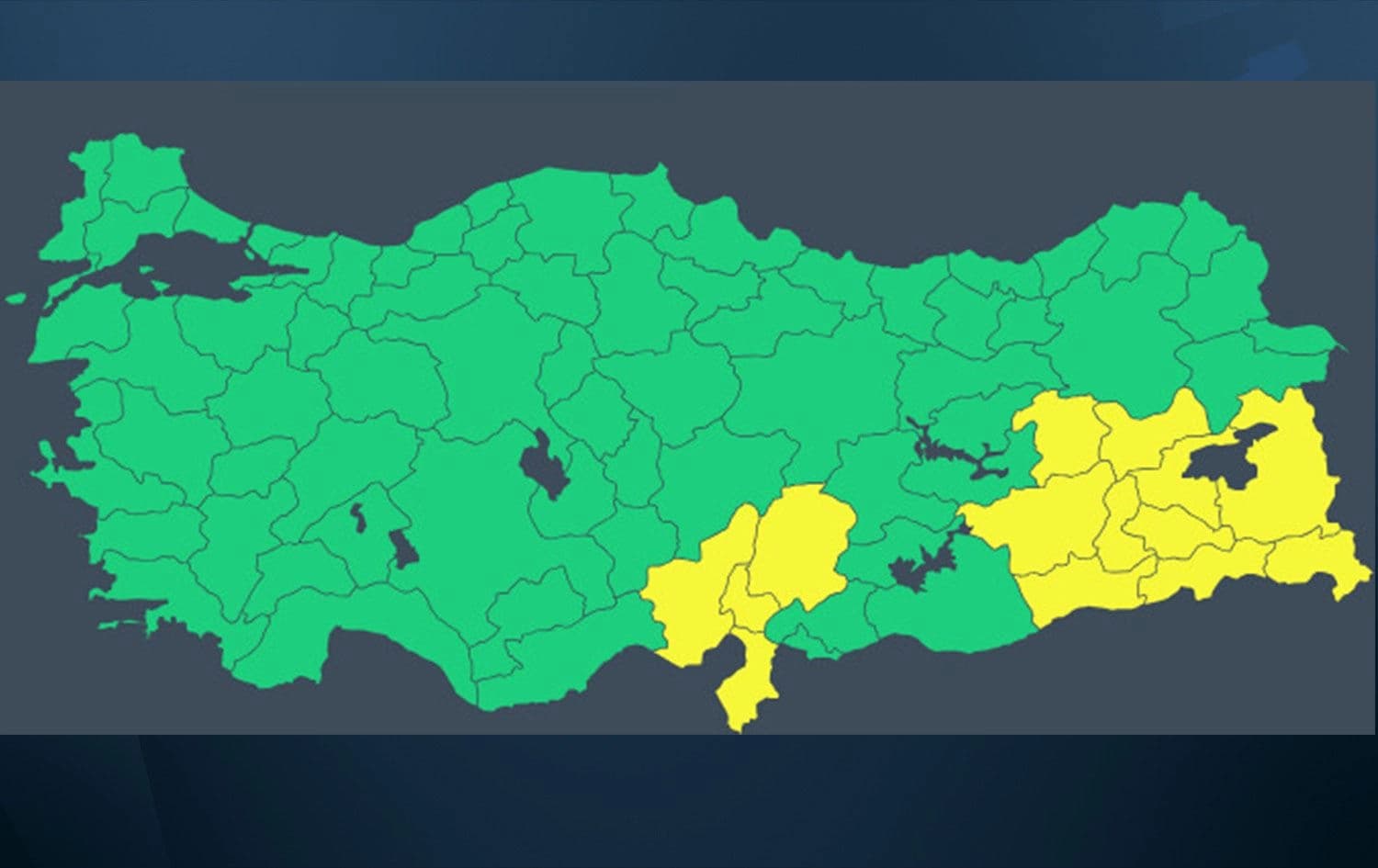 Türkiye ​Meteoroloji Genel Müdürlüğü haritası