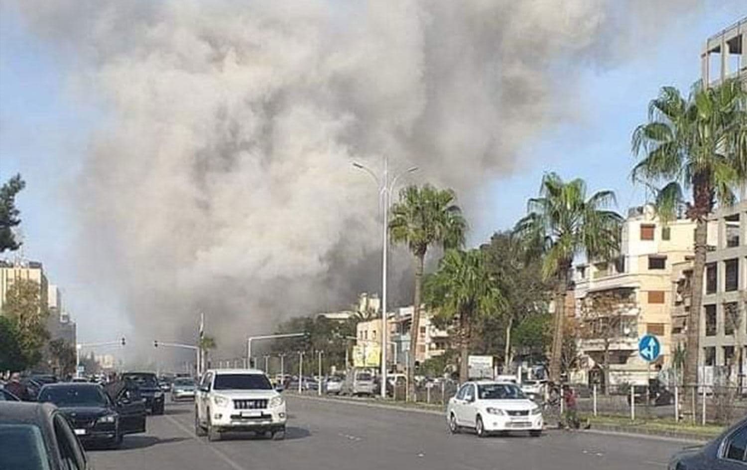 Şam'daki İran konsolosluğunun bombalanması Foto: SOHR
