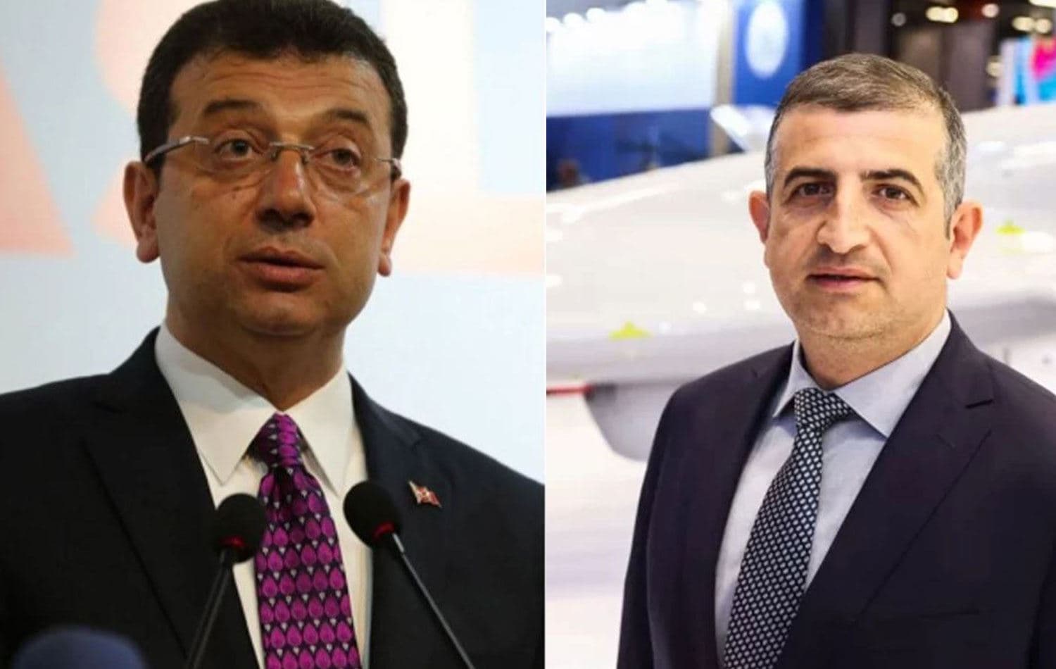 Ekrem İmamoğu (solda) ve Haluk Bayraktar 
