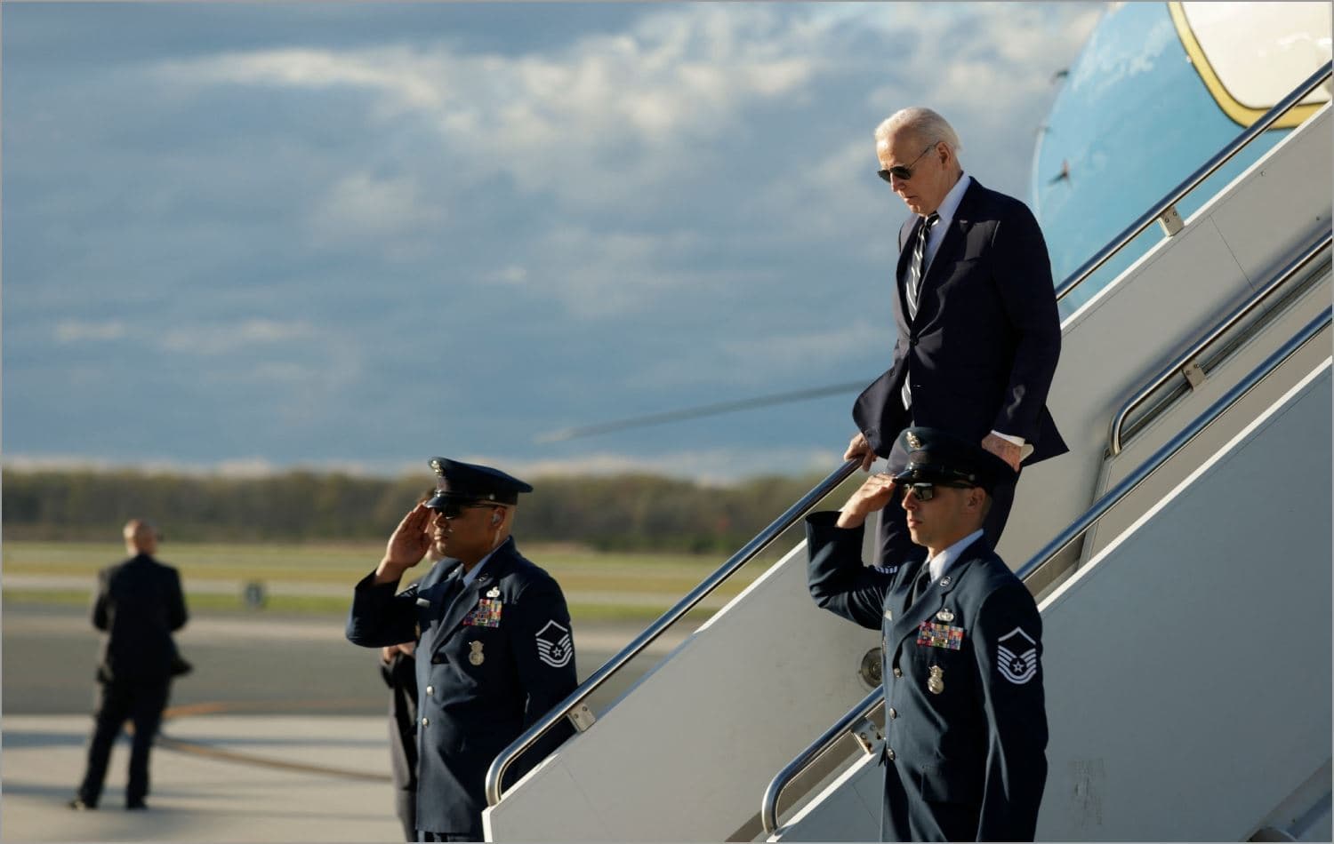 Serok Amerîkayê Joe Biden vegeriya Washingtonê / Wêne: AFP