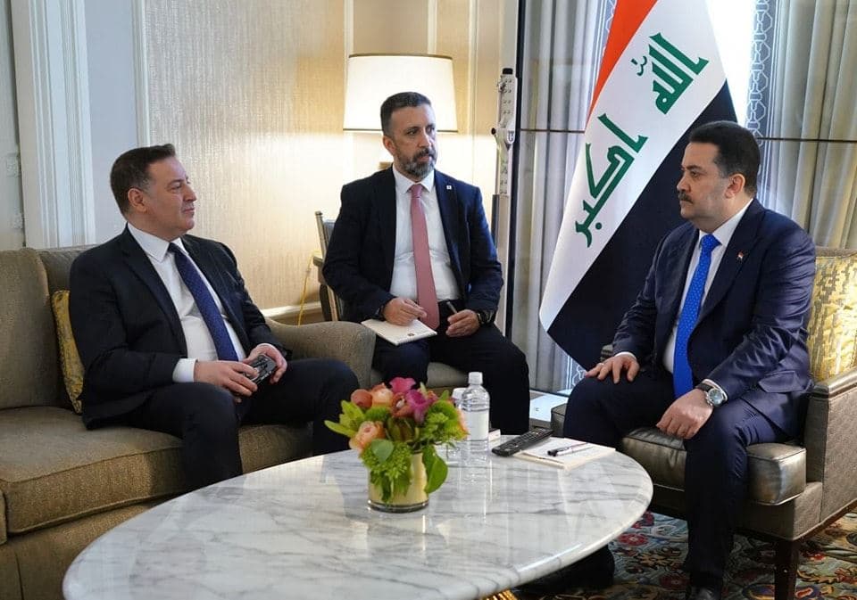Iraqi Prime Minister Mohammed Shia’ al-Sudani meeting with General Dynamics delegation in Washington on April 16, 2024. Photo: Sudani's office 