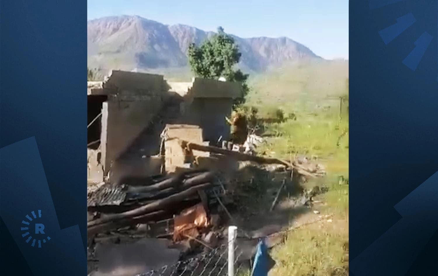 Photo submitted to Rudaw shows the house that was targetted by the unidentified drone on April 17, 2024. Photo: Submitted