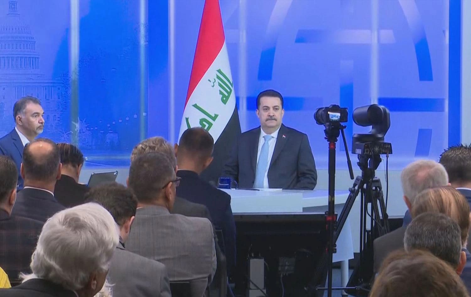 Irak Başbakanı Muhammed Şiya es-Sudani, Washington'daki Atlantic Council Araştırma Enstitüsü'nde düzenlenen bir forumda konuştu