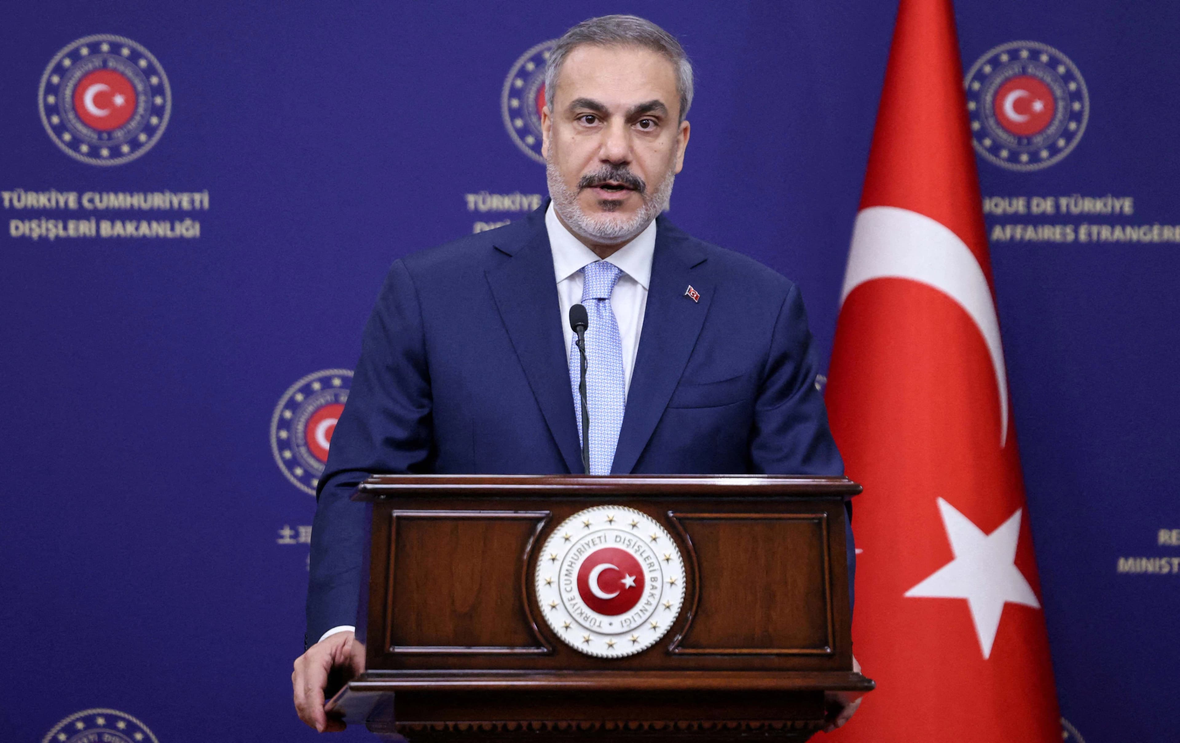 هاکان فیدان، وەزیری دەرەوەی تورکیا. وێنە: Reuters