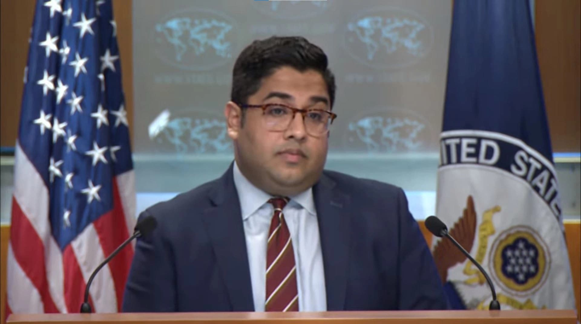 US State Department Principal Deputy Spokesperson Vedant Patel speaking to reporters on April 30, 2024. Photo: Handout 