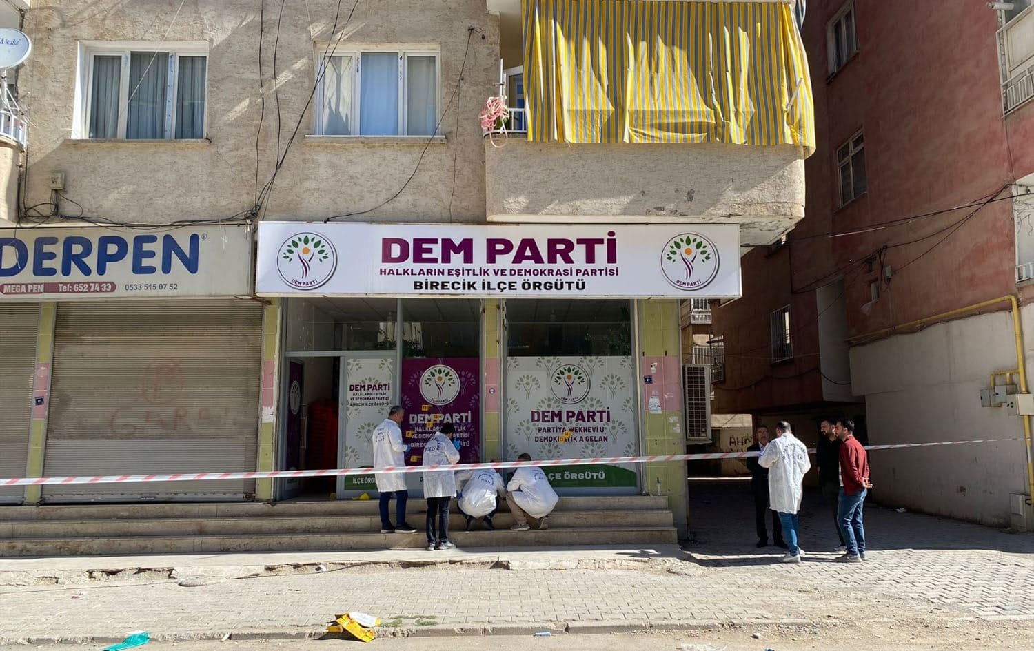 The pro-Kurdish Peoples’ Equality and Democracy Party (DEM Party) office in the southeastern Urfa province's Birecik district on May 8, 2024. Photo: DEM Party Urfa branch