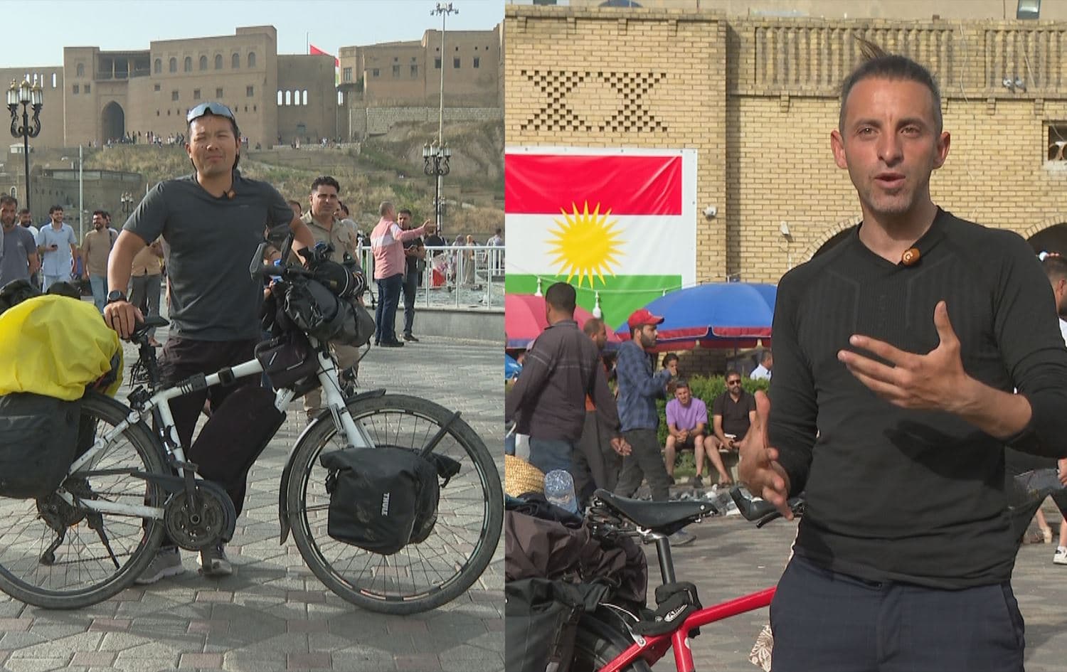 من باريس إلى مكة مروراً بكوردستان.. رحلة جزائري وصيني بالدراجة لإداء الحج