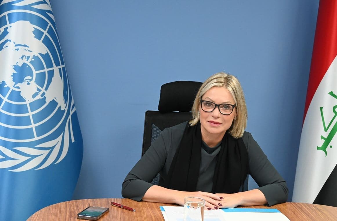 UNAMI Chief Jeanine Hennis-Plasschaert virtually briefs UN Security Council on May 16, 2024. Photo: UNAMI 