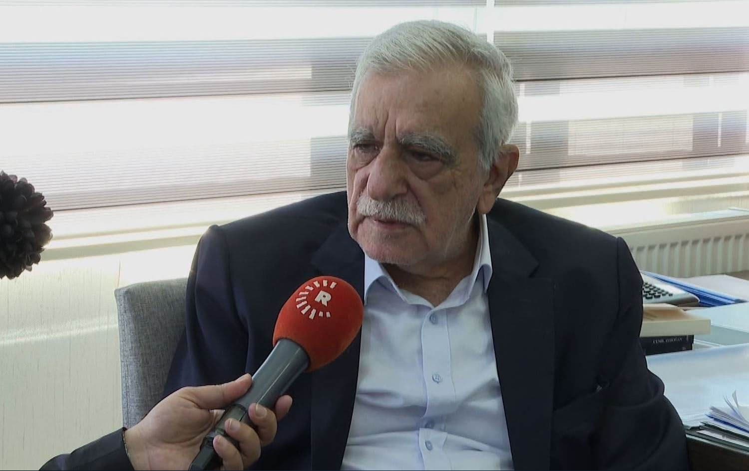 Ahmet Turk speaking to Rudaw on May 17, 2024. Photo: Rudaw