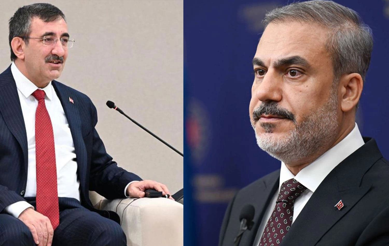 Cevdet Yılmaz (Solda) ve Hakan Fidan / Arşiv