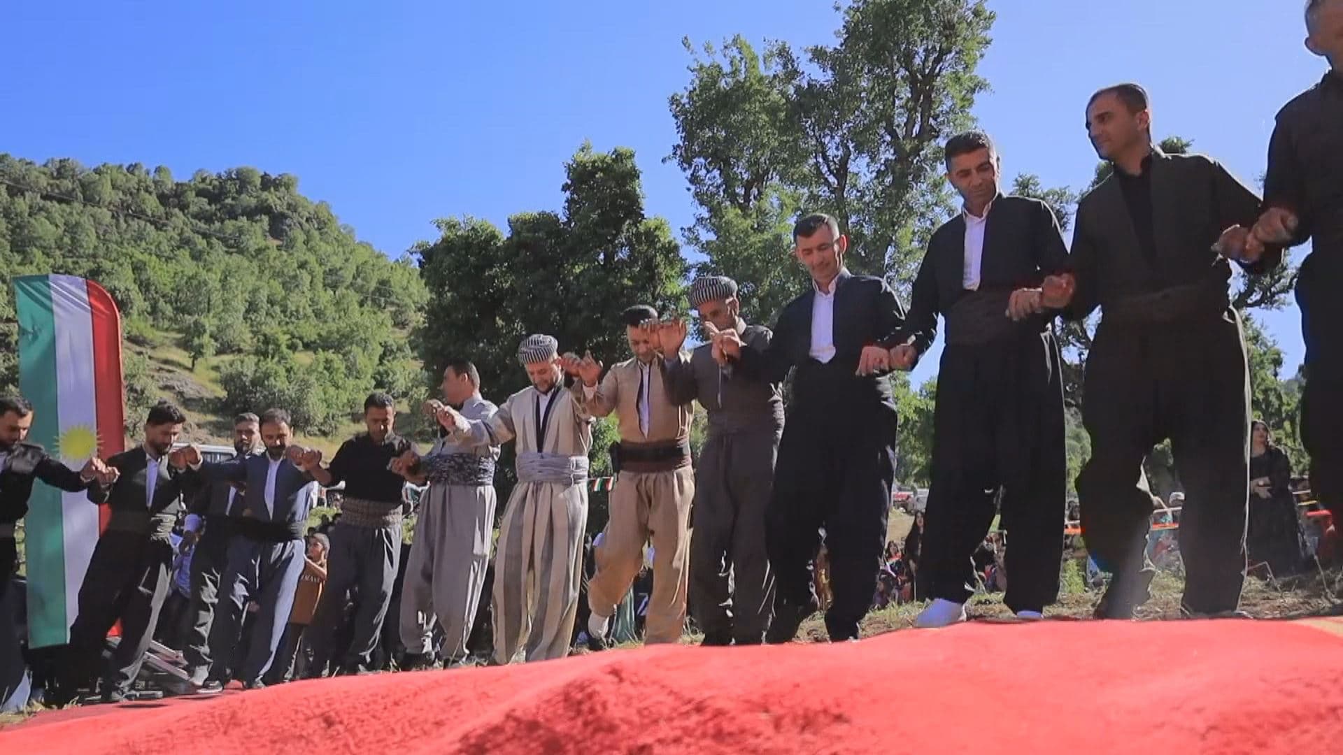 Villagers in Duhok celebrate their return to their village in May 2024. Photo: Rudaw