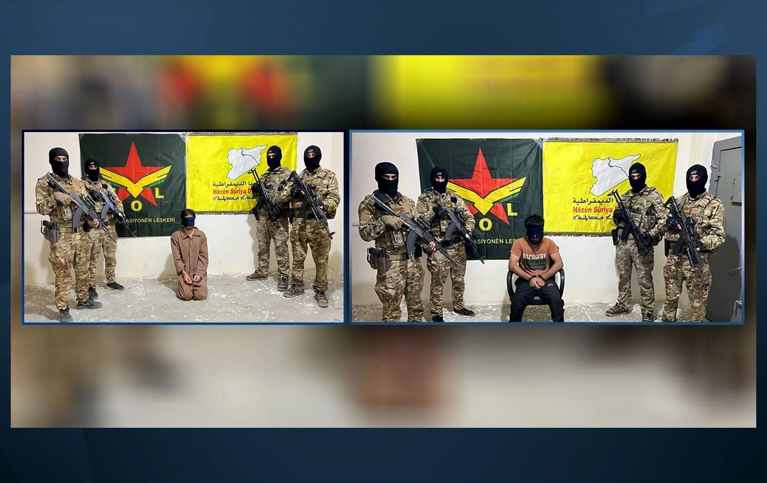 The two "dangerous" ISIS leaders captured by the SDF on May 21, 2024. Photo: SDF