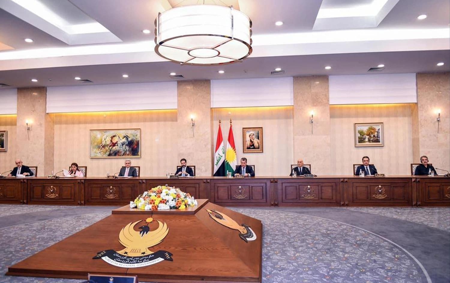 کۆبوونەوەیەکی ئەنجوومەنی وەزیران بەسەرۆکایەتیی مەسرور بارزانی