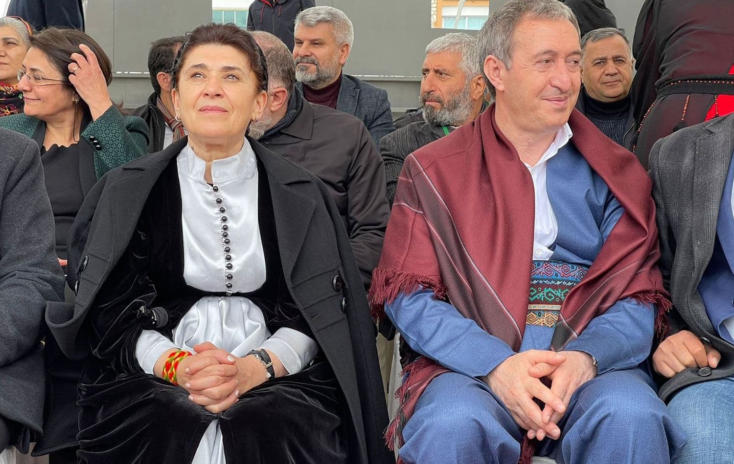 Tuncer Bakırhan ve Leyla Zana, 2014 Diyarbakır Newrozu'nda / Rûdaw