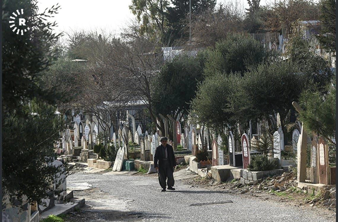 گۆڕستانی سەیوان لە سلێمانی. وێنە: رووداو