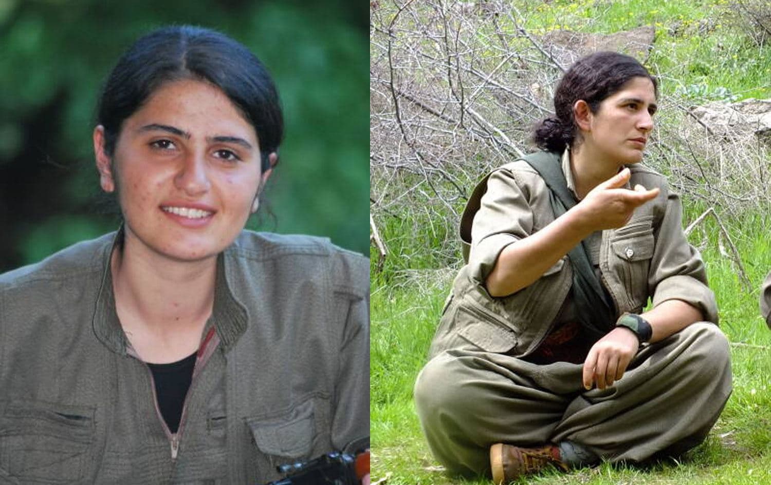 Rûken Spêrtî (li çepê) û  Avînar Merîvan / Wêne: HPG