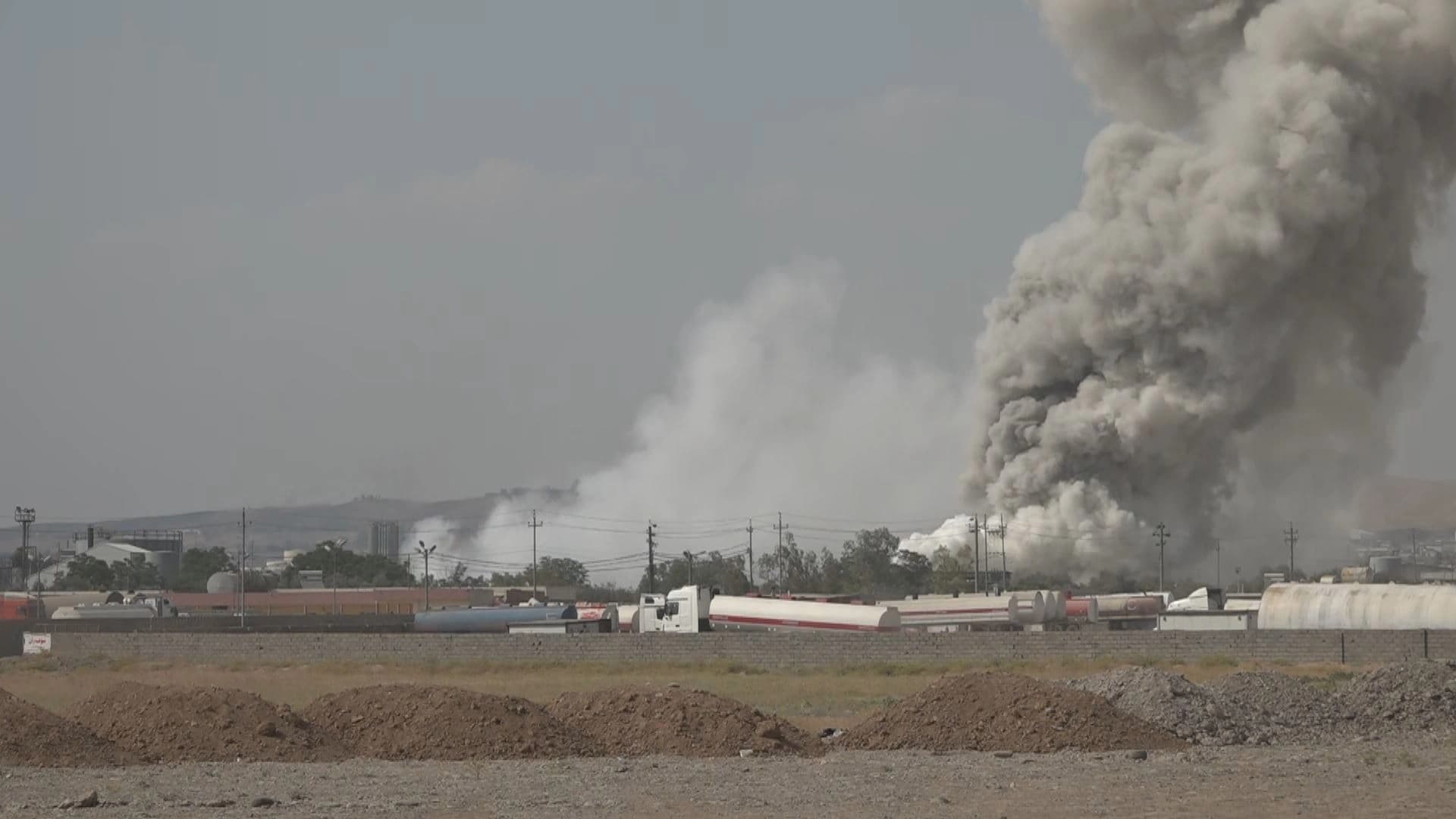 The massive fire in Erbil province has been brought under control. Photo: Rudaw 