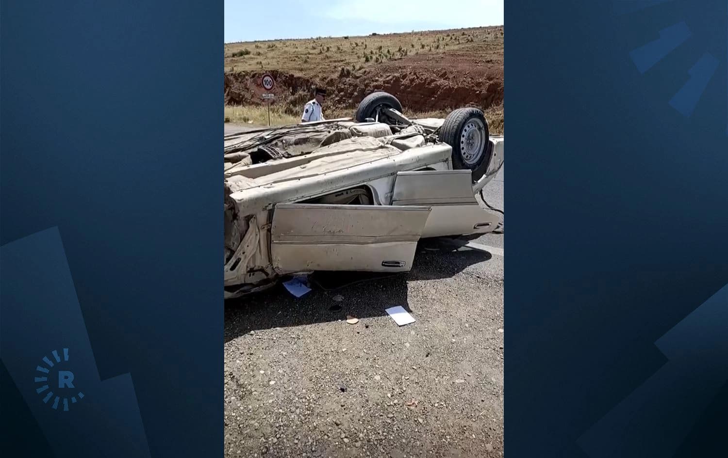 وێنەی ئۆتۆمبێلەکە دوای وەرگەڕانی
