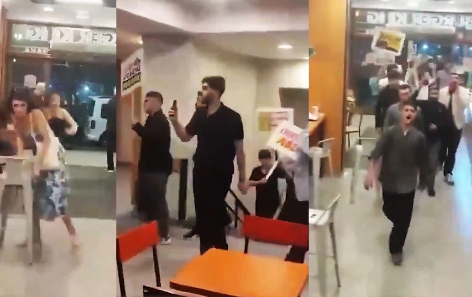 وێنەیەکی وەرگیراو لە ساتی هێرشەکە