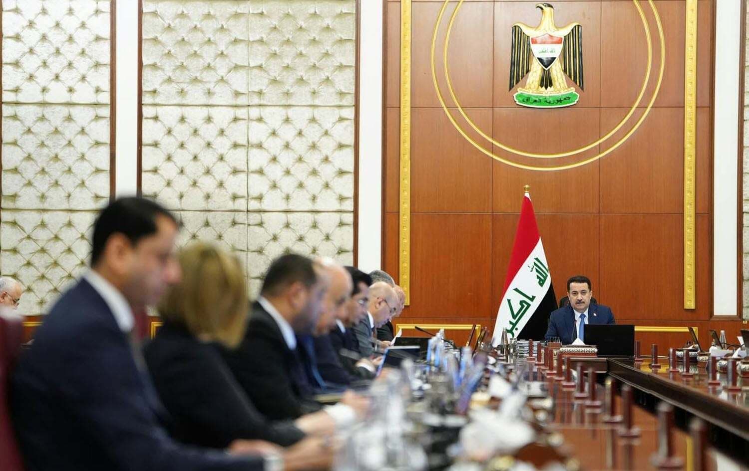 A meeting of the Iraqi Council of Ministers on June 24, 2024. Photo: PM Sudani's office