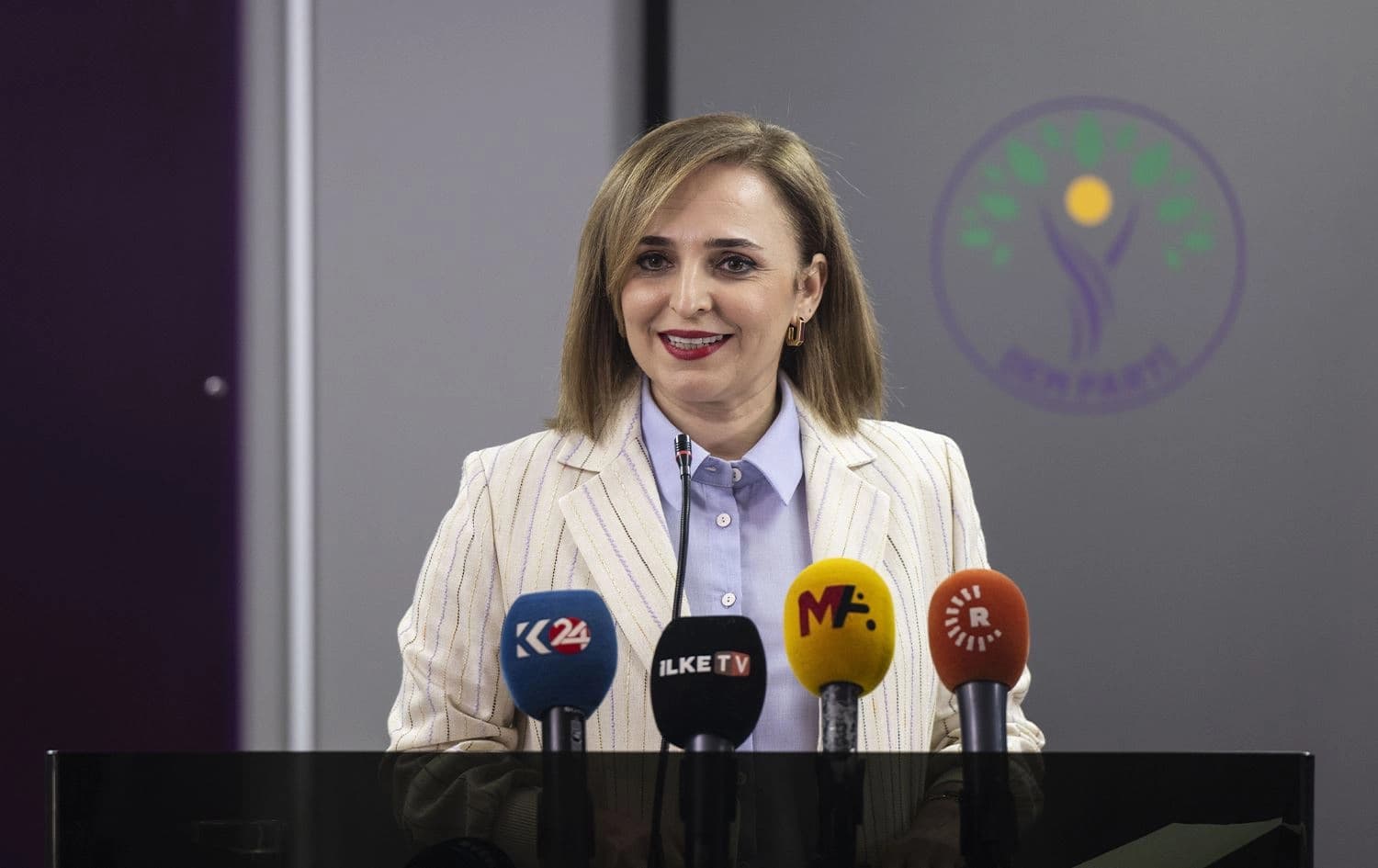 Berdevka DEM Partiyê Ayşegul Dogan / Wêne: AA
