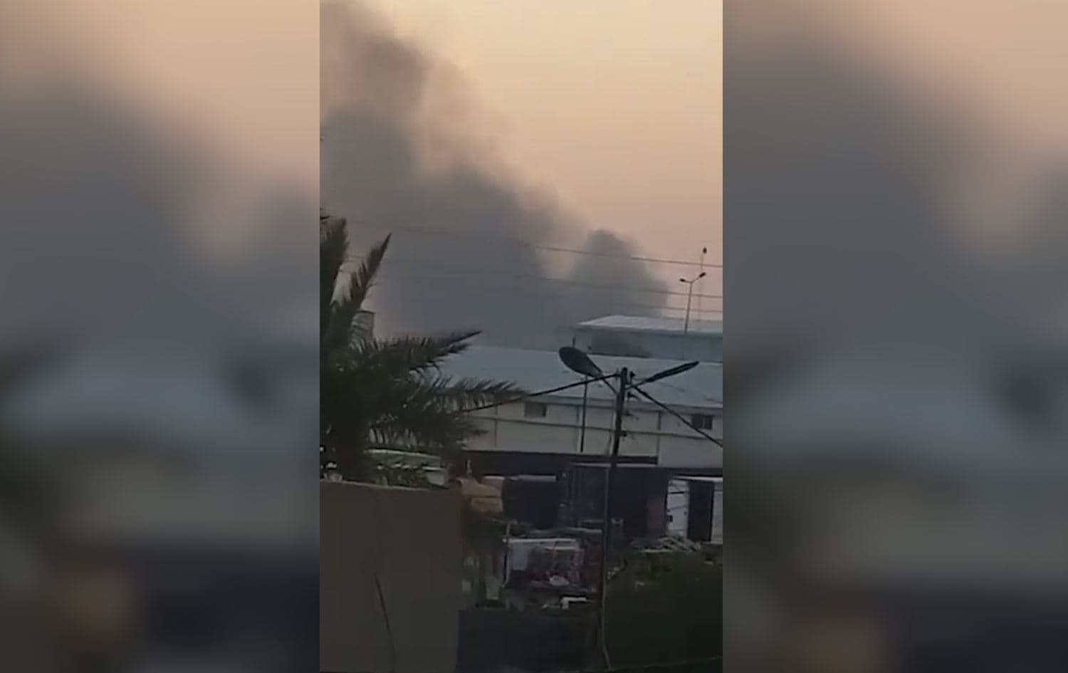 Explosion at Hashd depots in Baghdad on July 18, 2024. Photo: submitted 