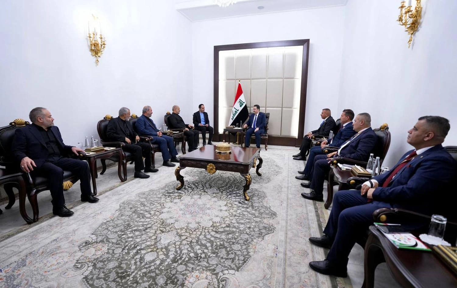 Iraqi Prime Minister Mohammed Shia’ al-Sudani met with Iranian Interior Minister Ahmed Vahidi in Baghdad on July 22, 2024. Photo: PM Sudani's office
