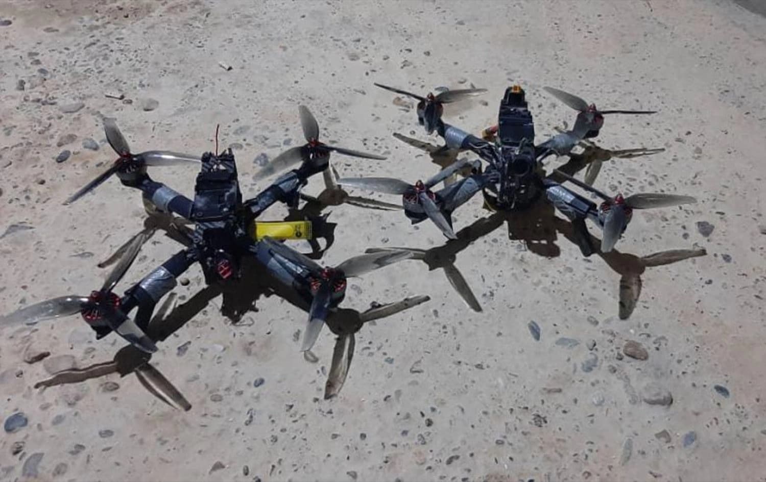 HSDyê li Minbicê 2 dron xistin xwarê/Wêne: ANHA