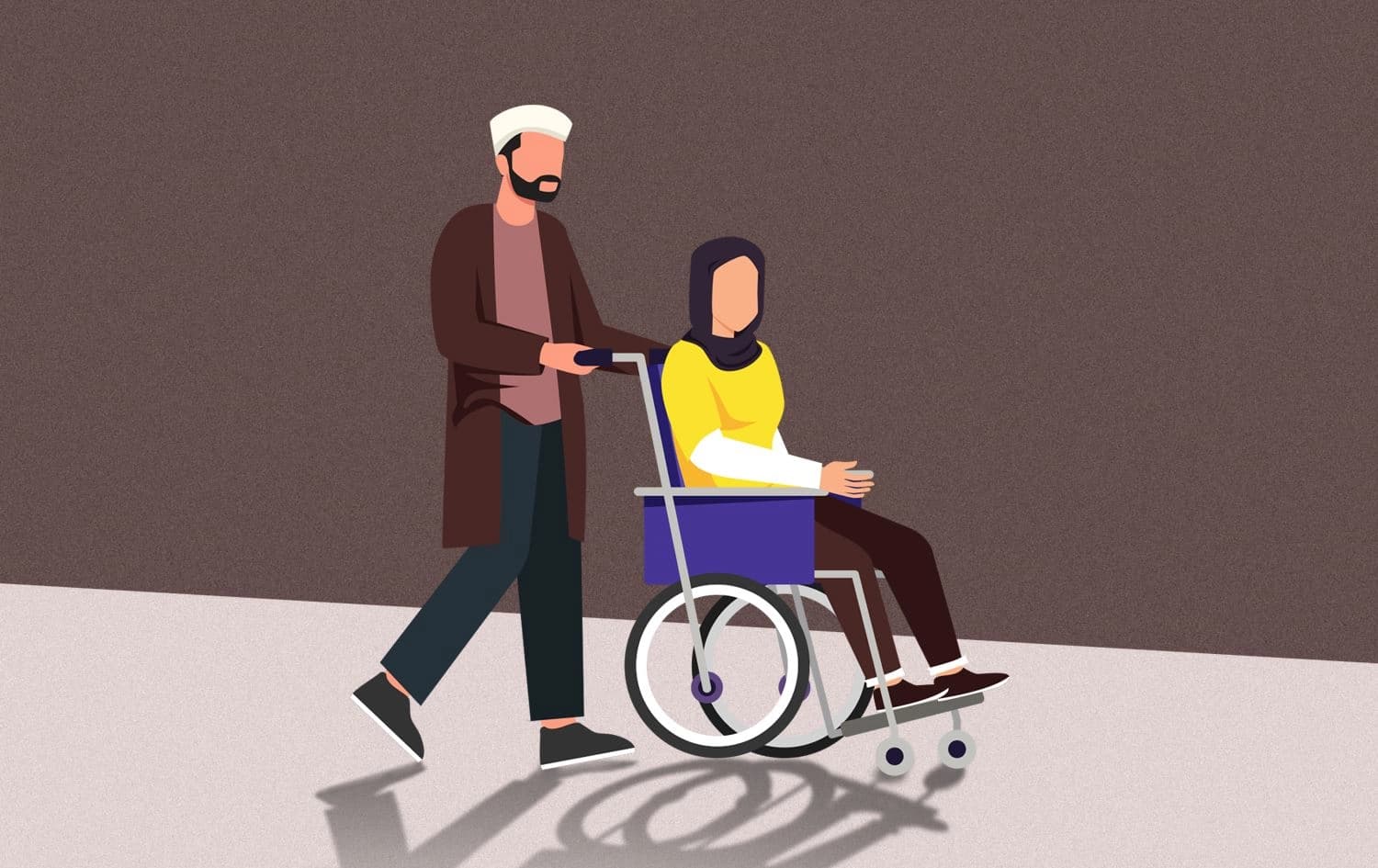 نیڤشکان و هاوەڵەکەی؛ وێنەکە لەلایەن تیمی دیجیتاڵ کرەیتیڤی رووداو بە ژیریی دەستکرد دروست کراوە