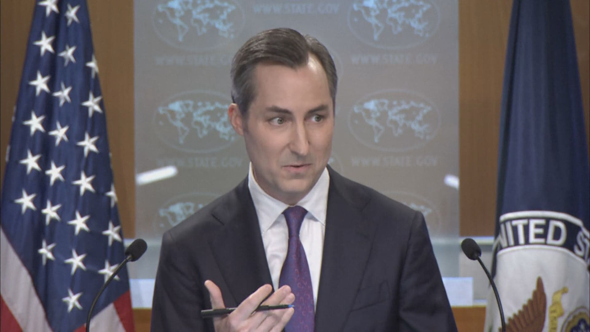 US State Department Spokesperson Matthew Miller speaking to reporters on August 5, 2024. Photo: US govt.
