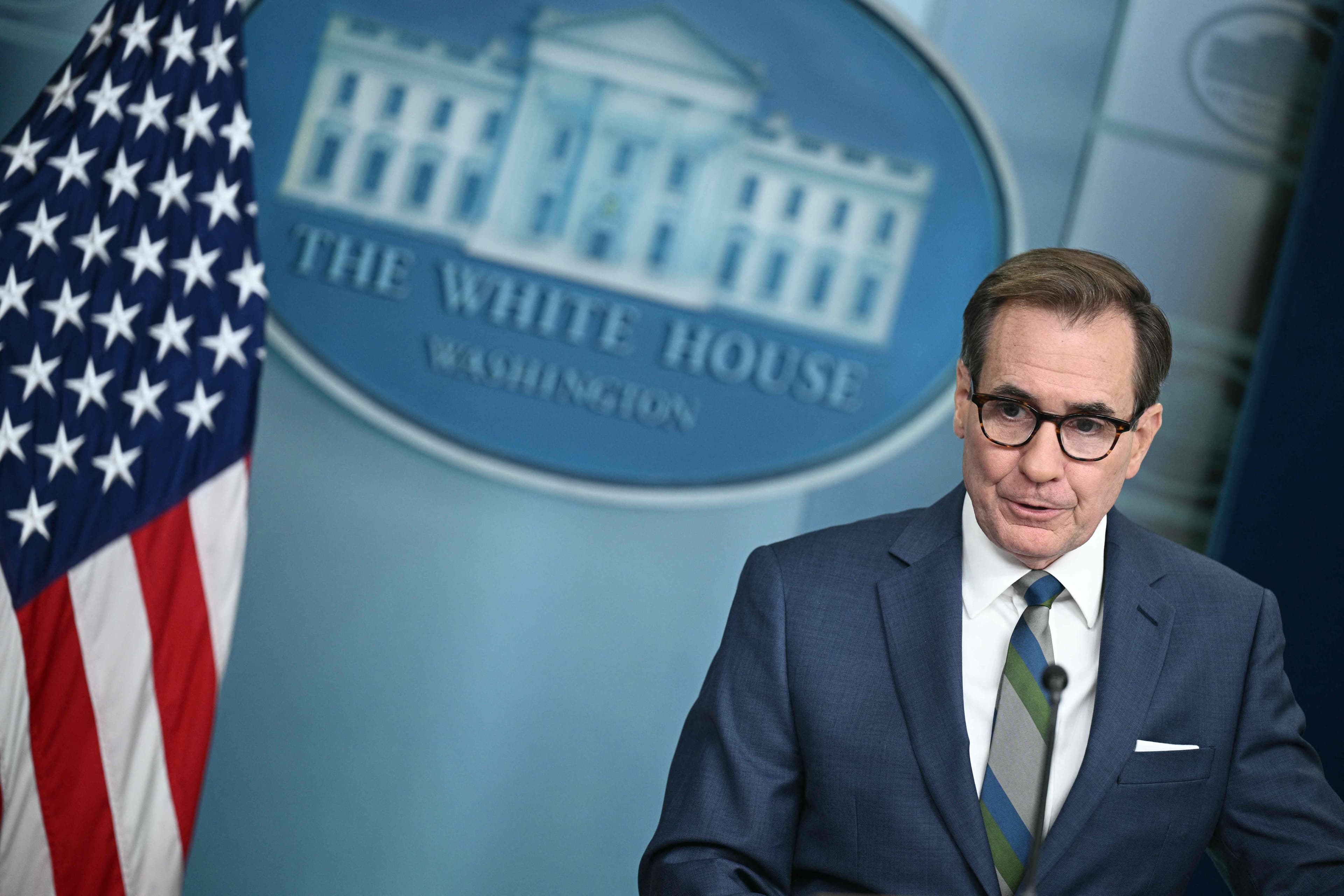 Beyaz Saray Ulusal Güvenlik Konseyi Sözcüsü John Kirby  /Foto: AFP