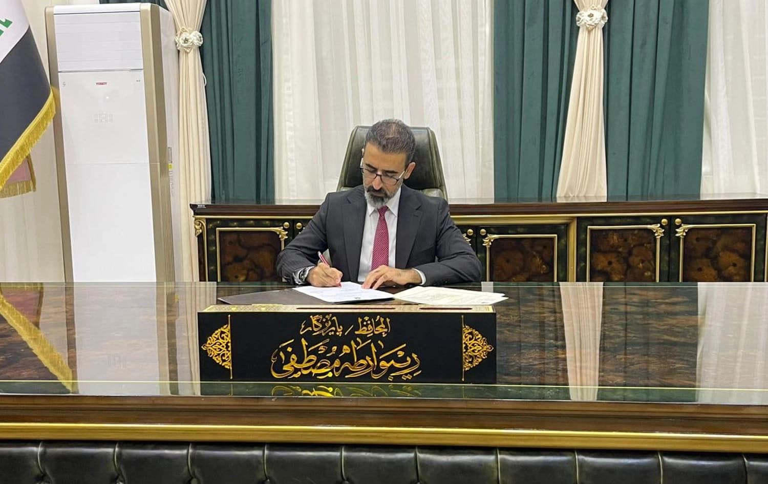 Rebwar Taha, the new governor of Kirkuk, on August 14, 2024. Photo: PUKMedia