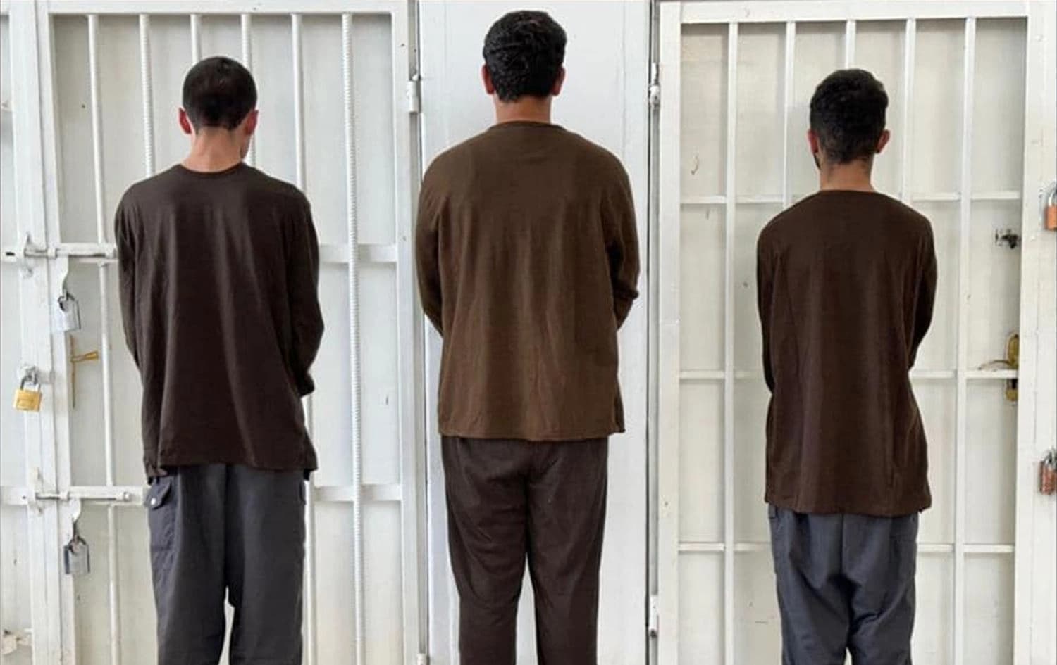 An image of the three suspects who are charged with setting Sulaimani's Mount Goizha on fire. Photo: Sulaimani Security Forces (Asayish)