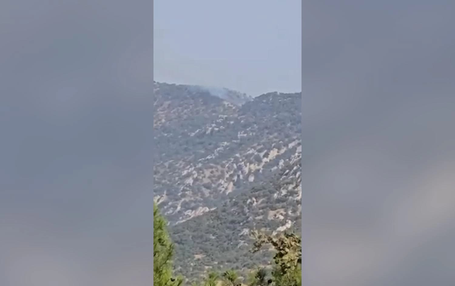 Li cihê ku hatiye bombebarankirin şewat derket/Wêne: Rûdaw