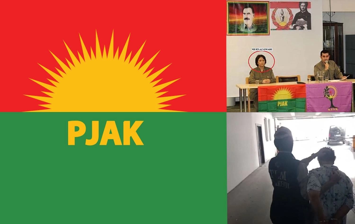 Jineke ji Rojhilat bi îdiaya berpirsa PKKyê ye hat girtin / Wêne: Rûdaw Grafîk