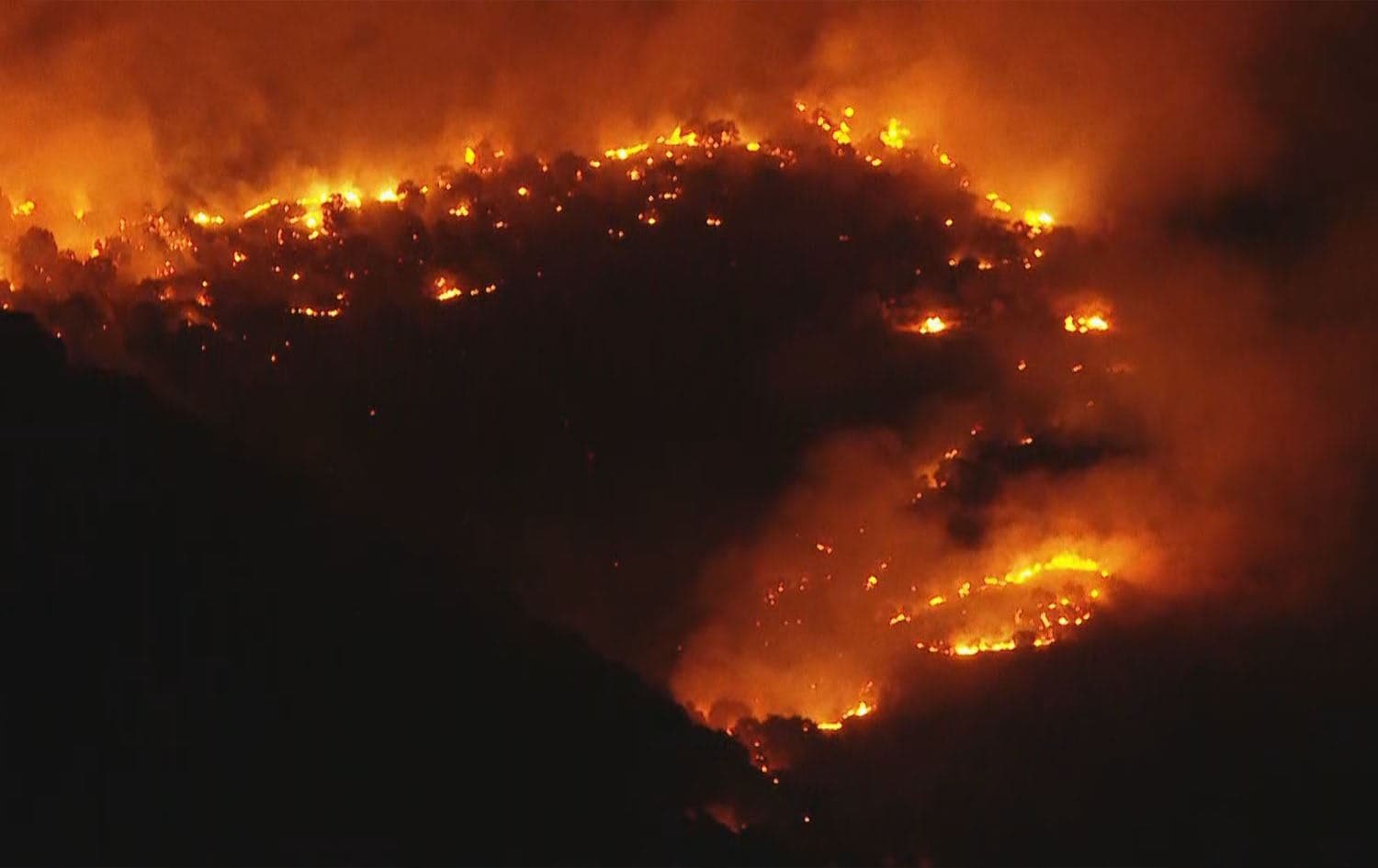 The fire in Smaquli village on August 31, 2024. Photo: Rudaw