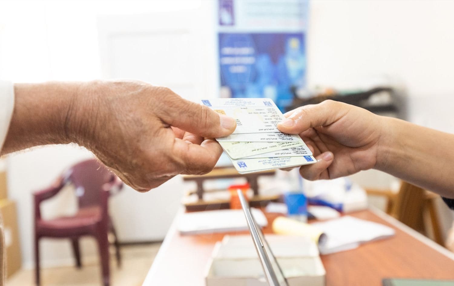 Voting cards. Photo: Bilind T. Abdullah/Rudaw
