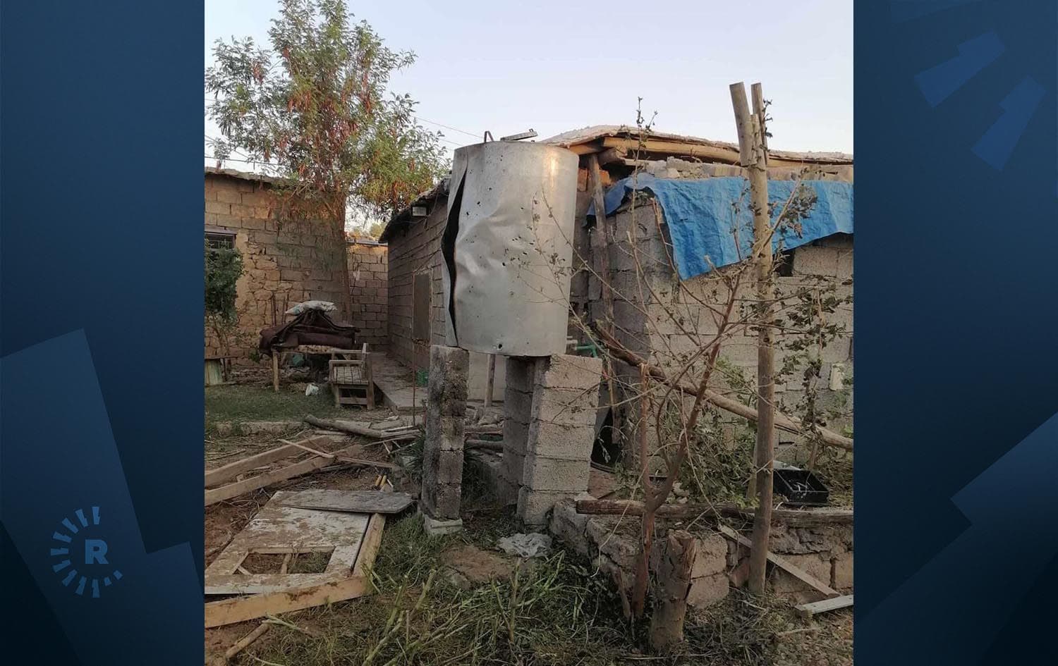 Dîmenê piştî bombebaranê \ Wêne Medyaya Civakî
