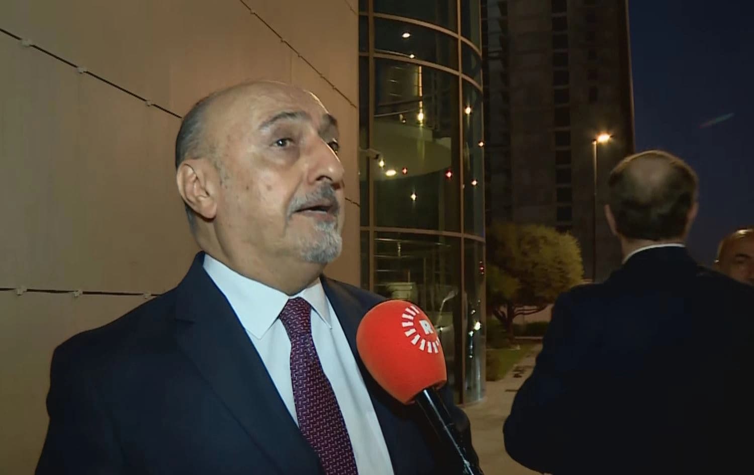 Chief of Staff of the Kurdistan Region Presidency Fawzi Hariri speaking to Rudaw in Erbil on September 12, 2024. Photo: Rudaw 