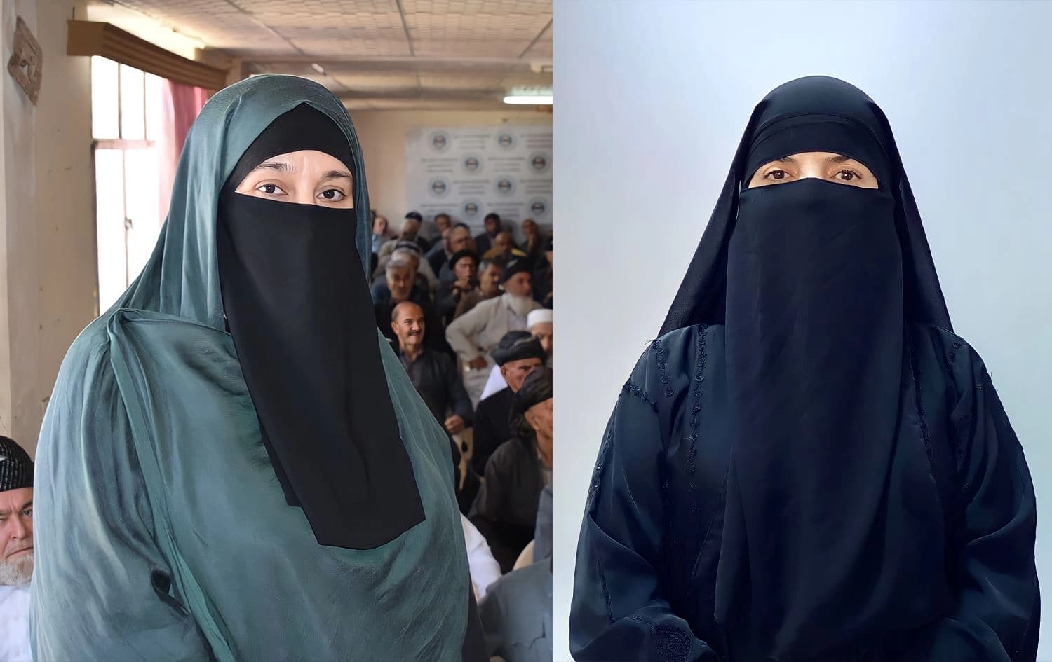ئامینە مەحموود قادر (لای راست) و لەیلا عەلی عەبدولعەزیز.