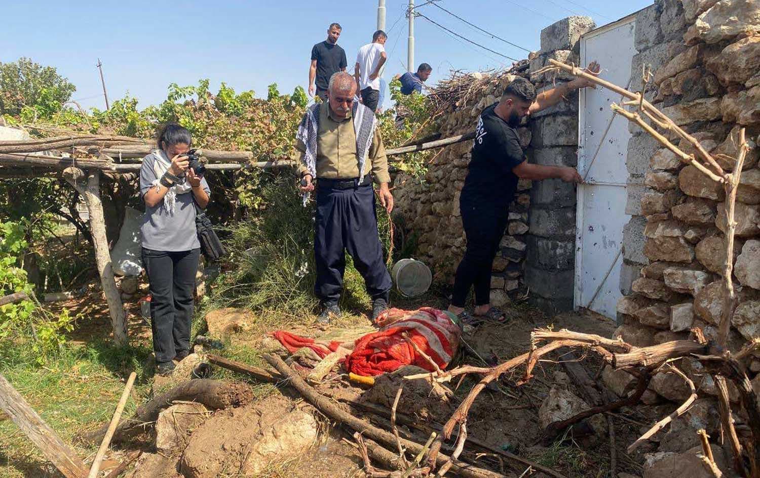 شوێنی رووداوەکە. وێنە: تۆڕە کۆمەڵایەتییەکان
