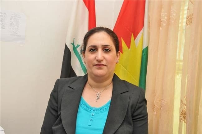 عضو اللجنة المركزية للحزب الديمقراطي الكوردستاني أشواق الجاف