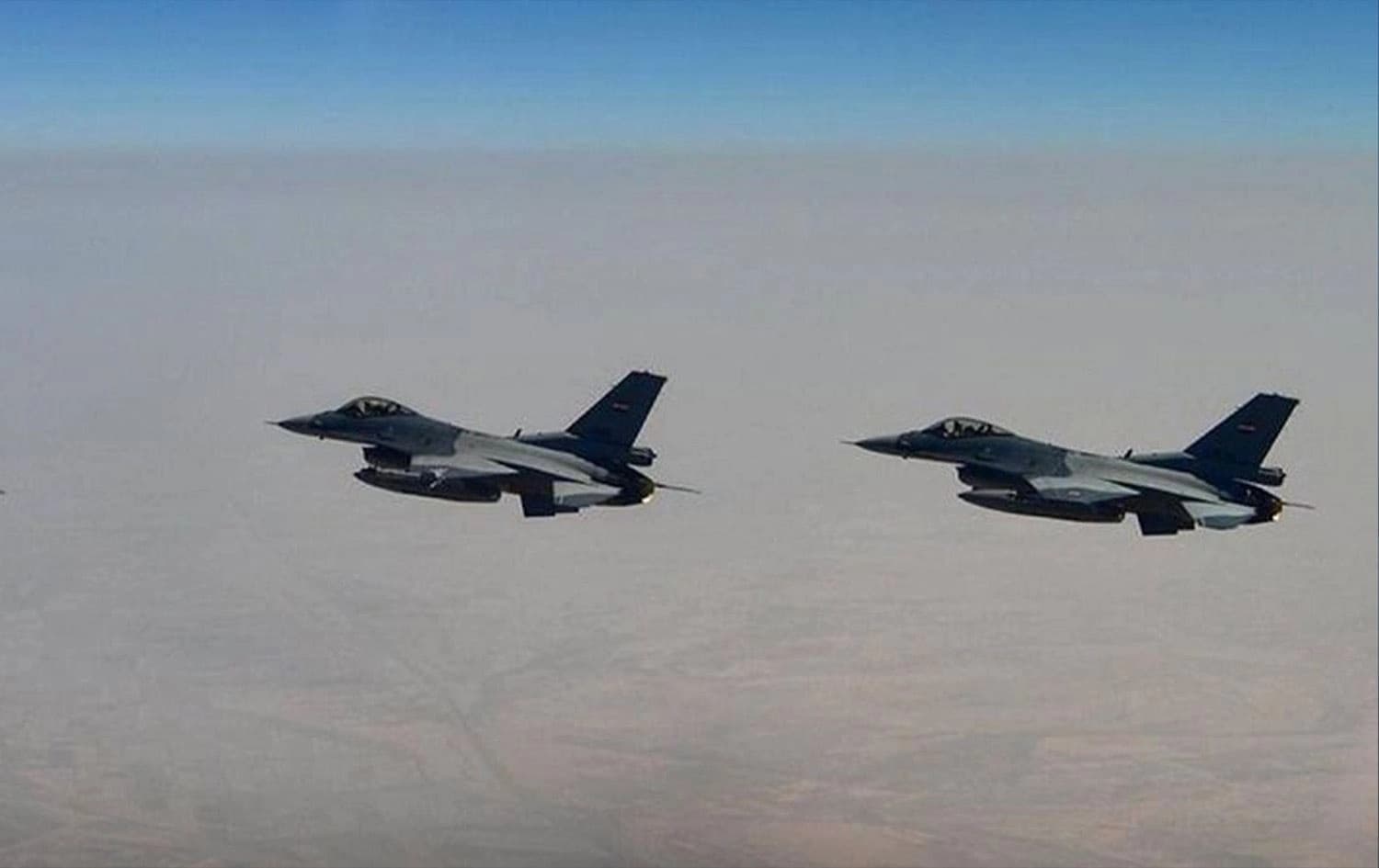 Iraqi F-16 jets. Photo: INA