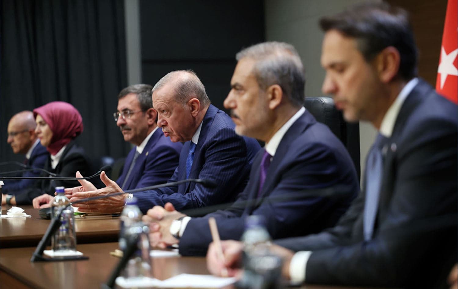Turkish President Recep Tayyip Erdogan speaks during a press conference in Istanbul ahead of travelling to New York on September 21, 2024. Photo: Turkish presidency